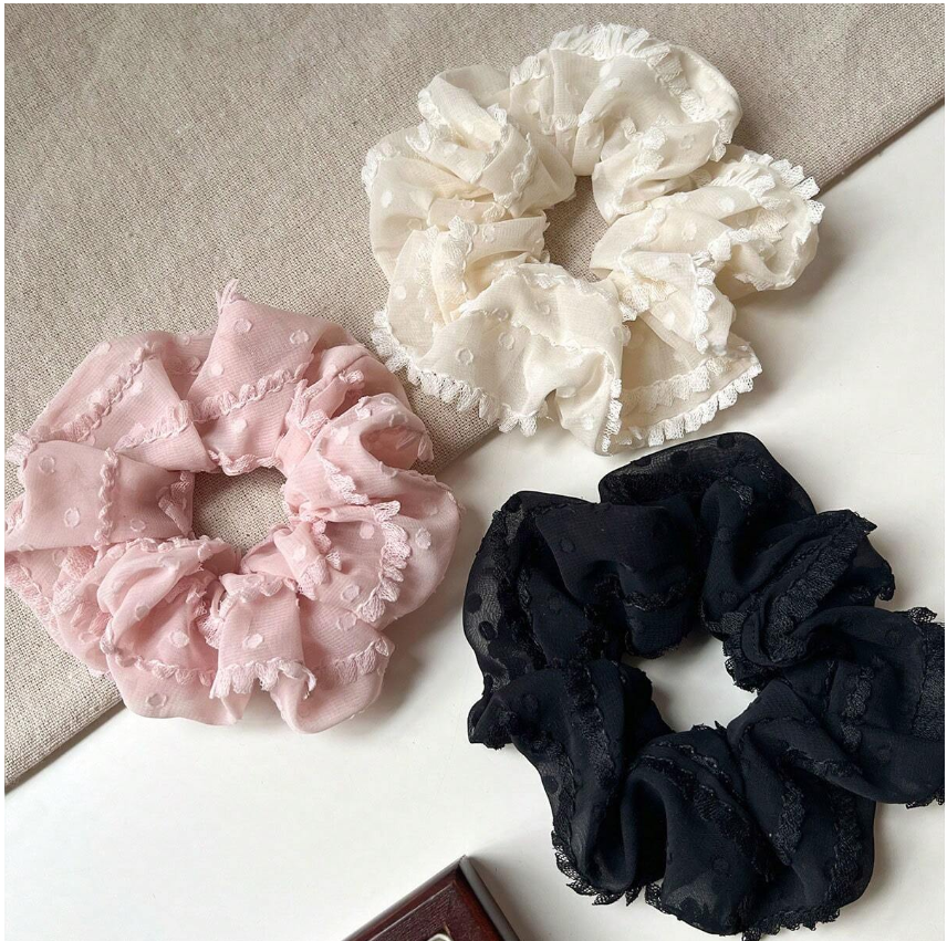 New Women's Multicolor Sweet Floral Lace Hair Band