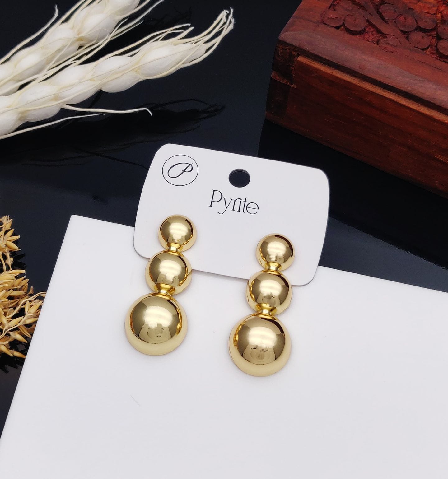 Triple Muse Drop Earrings