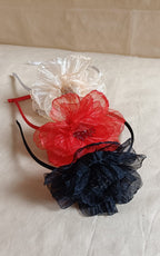 Ivory Floral Headband for Girls & Women – Elegant Wedding & Party Hair Accessory