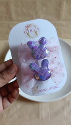Bunny Sequin Hair Clip for Girls | Cute Bow Hair Accessory