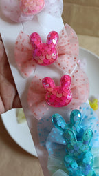Bunny Sequin Hair Clip for Girls | Cute Bow Hair Accessory