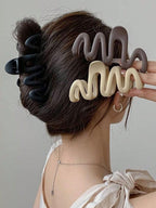 super Matte Hair Claw Clips for Long or Short Hair, hair accessories for women, Wavy Style, Durable and Strong Hold