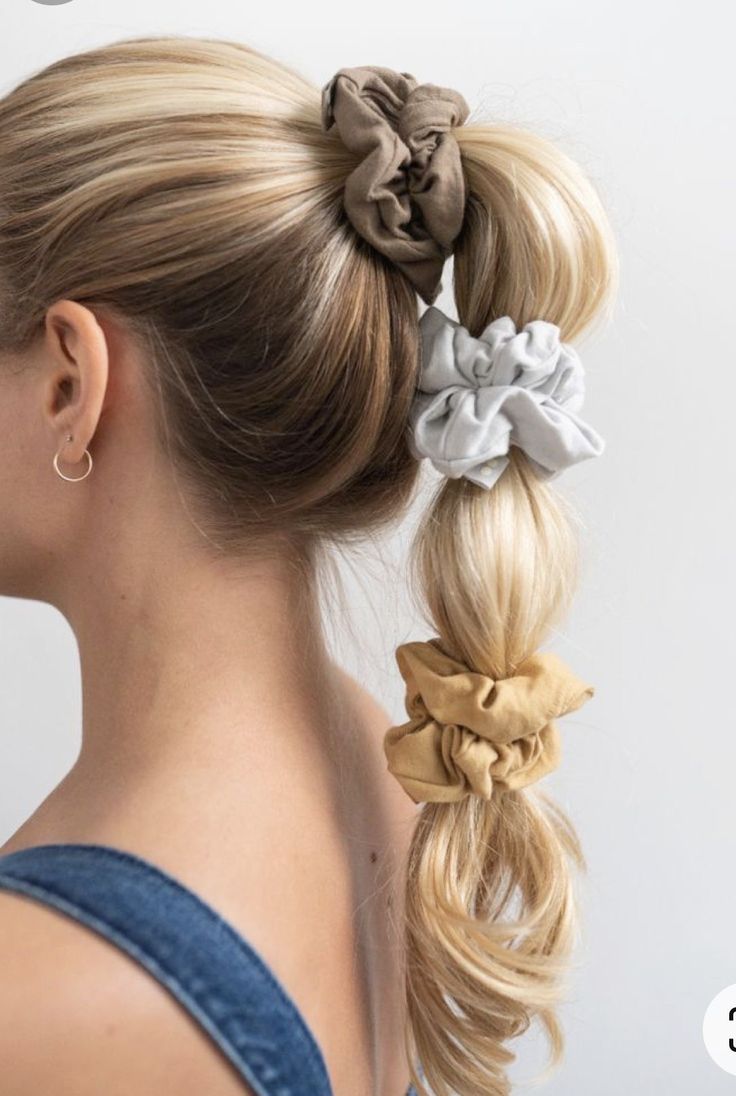 Normal size satin Scrunchies