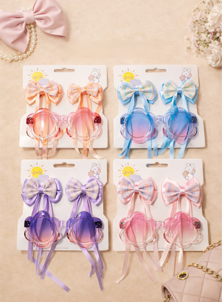 Kids Sunglasses Set with Hair pin